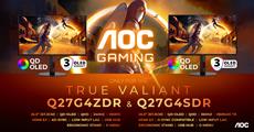 AOC GAMING Q27G4ZDR und Q27G4SDR: Power plus QD-OLED-Qualit&auml;t im eleganten G4-Design