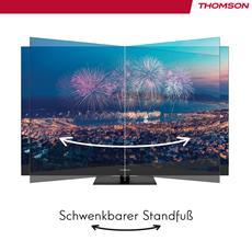 Der neue THOMSON Google TV QLED Plus garantiert dynamischen Sound dank integrierter Frontlautsprecher