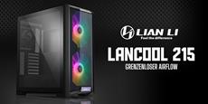 LANCOOL 215 Midi-Tower mit ARGB-LED-Beleuchtung, Mesh und Tempered Glass!