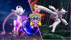 Mega-Mewtwo X und Mega-Mewtwo Y beim Pokémon GO Fest 2026