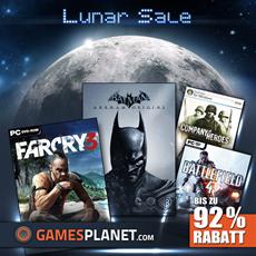 Neu bei Gamesplanet.com: Lunar Sale - die lange Nacht der kleinen Preise
