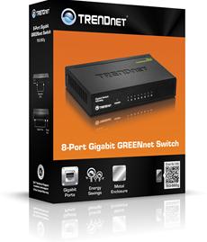 TRENDnet 8-Port Gigabit GREENnet Switch - TEG-S81g und TEG-S82g - ab sofort lieferbar