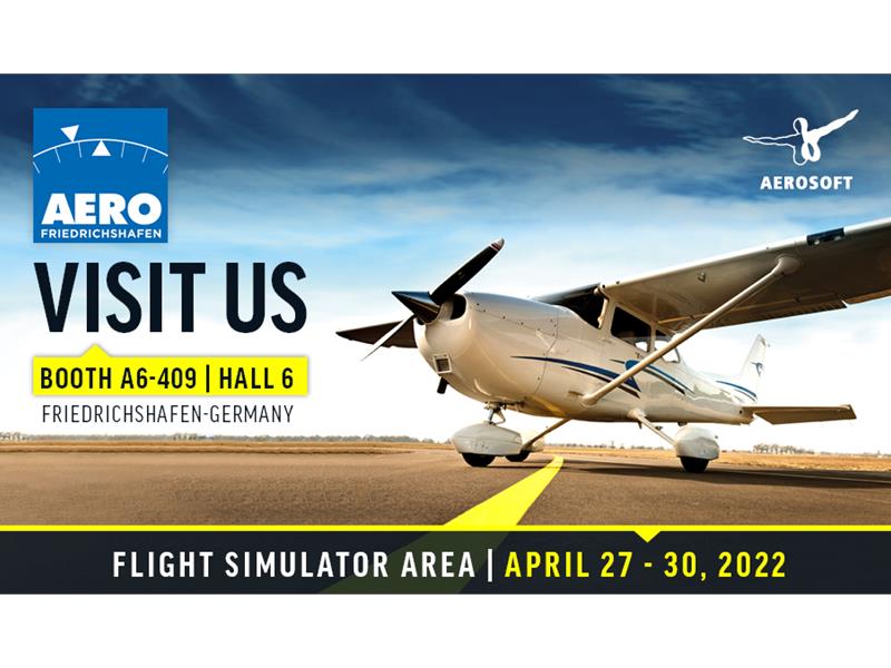 Aerosoft auf der Luftfahrtmesse AERO 2022: Erstklassige Hardware, X-Plane  12 und der Microsoft Flight Simulator 